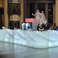 IP54 ~ 65 en plastique étanche blanc extérieur modulaire moderne LED comptoir de bar lumineux meubles de bar