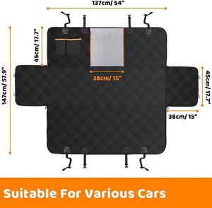 Impermeabile piccolo cane di grandi dimensioni <span class=keywords><strong>Auto</strong></span> estendere protezione del sedile invece fondo duro 600d Oxford coprisedile <span class=keywords><strong>Auto</strong></span> per sedile anteriore posteriore - Product Image 6