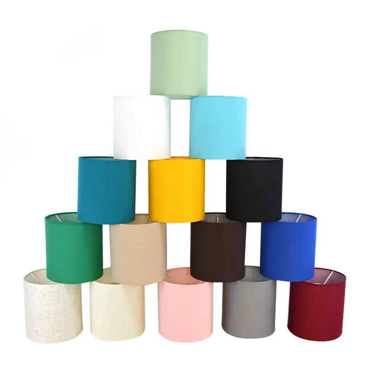 Best-seller tecido abajur hardback personalizado design cor lâmpada sombra para decoração usos