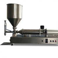 Machine de remplissage semi-automatique à tête unique de 100 à 500 ml à piston de précision pour liquides et pâtes, idéale pour la transformation de sauces, crèmes et confitures alimentaires