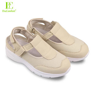 Chaussures de sécurité décontractées pour diabétiques hommes femmes sandales orthopédiques d'automne semelle intérieure en caoutchouc/EVA antidérapante réglable pour le travail - Product Image 1