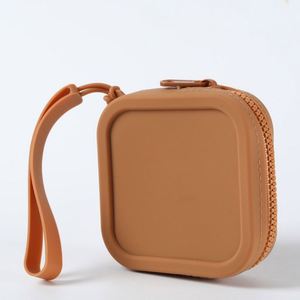 Simple Waterproof Silicone Mini Makeup Bag Pendants Coin Organizers Bag Lipstick Storage Bag <b>Wallet</b> - Product Image 5