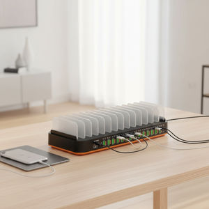 Station de charge USB multi-ports 420W, chargeur rapide de bureau avec 14 ports USB-A et 15 ports Type-C pour téléphone, Android et ordinateur portable - Product Image 3