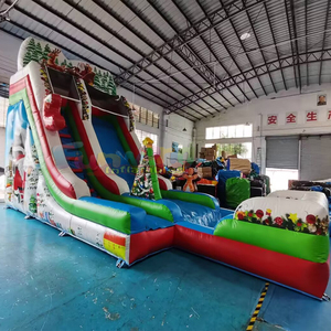 Outdoor large jumper bounce house toboggan gonflable inflatable christmas slide for kids - Product Image 4