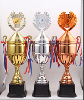Trophée de chant en métal personnalisé de haute qualité, vente directe usine Wenzhou, coupe de trophée de concours de chant, trophée doré, marque DEMO, impression typographique