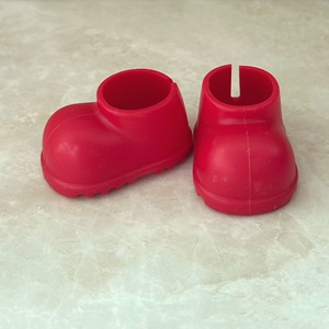 17cm Búp bê có thể đứng lên đầy màu sắc giày dễ thương khởi động đứng ngắn mưa khởi động bé Giày Nhựa Ngắn mưa khởi động - Product Image 5