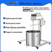SPALL 2025 mélangeur de shampooing liquide le plus populaire 100L 200L chariot Type SUS304 mélangeur de savon électrique pour machines chimiques
