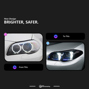 Pour BMW Série 5 F10F18 11-17 Modification de l'assemblage des phares Fang Lentille laser LED Feux diurnes 6000k Température de couleur - Product Image 5
