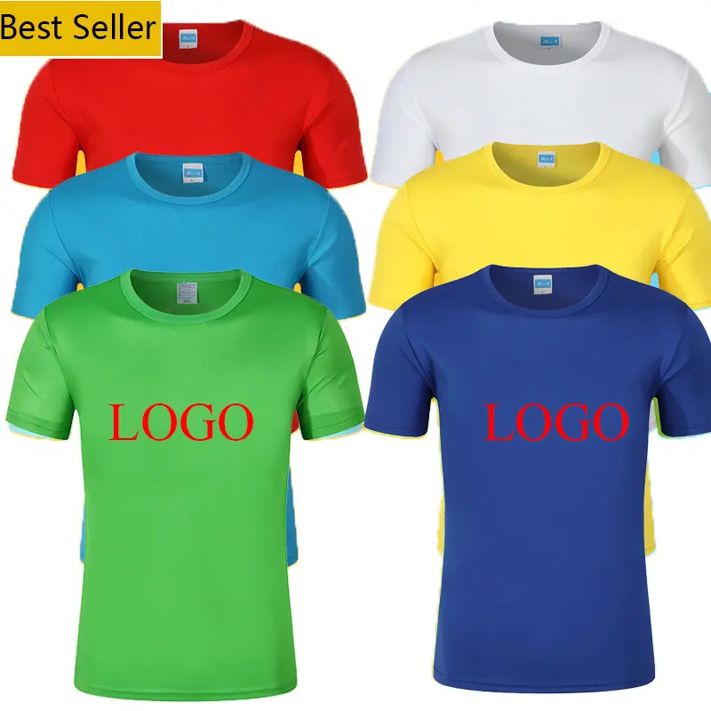 CT0003 Custom sports print solid color blank short sleeve round neck Veracap polyester men plus size plain tee T Shirt