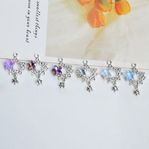 จี้คริสตัลรูปดาวประดับเพชรสำหรับทำต่างหู DIY จี้ห้อยคอสำหรับทุกเพศทุกวัย สวมใส่ได้ทุกวัน แบบหนีบ ต้นกำเนิดจากเมืองจินหัว รุ่น GJ184 - Product Image 3