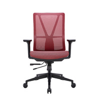 Fauteuil de bureau ergonomique Beston moderne en maille avec dossier mi-haut et design pivotant réglable pour la maison/le bureau, Guangdong