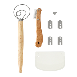 <span class=keywords><strong>Fouet</strong></span> à pâte néerlandaise de 13 pouces de qualité supérieure avec 5 lames Ensemble de <span class=keywords><strong>fouet</strong></span> à pâte danoise Couteau à marquer la pâte boiteuse Outils de cuisson et de <span class=keywords><strong>pâtisserie</strong></span> - Product Image 1
