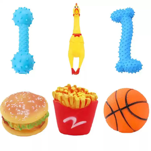 Huisdierenwinkel Groothandel Aanpasbare Kleurrijke Creatieve Wasbare Kauw- en Slijp Speelgoed Drijvend Trainings Elastisch TPR Interactief Huisdier Speelgoed - Product Image 5