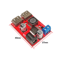 Module Buck 9V-36V vers 5V, chargeur de voiture solaire, double sortie USB 3A