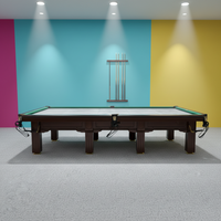 Table de billard russe personnalisable haut de gamme pour la maison, avec plateau en ardoise de 45 mm et plaques en acier de 12 mm, conçue pour les tournois professionnels des clubs