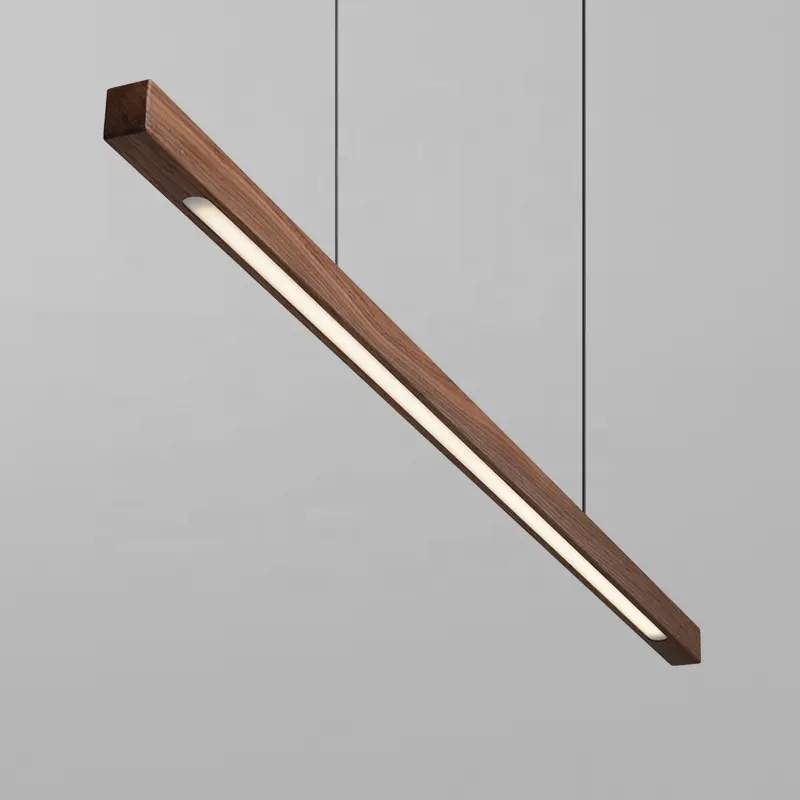 Nordic Wood Pendant Lights LED Modern Pendant Lamps for Dining Living Room Kitchen Office Shop Bar Cafe Suspension luminaire