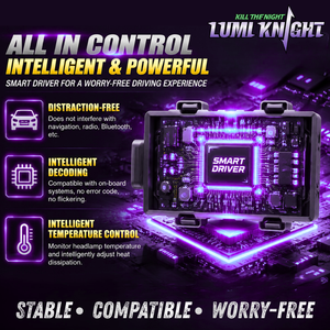 Ampoules de phares LED LUMI KNIGHT haute puissance 360W 75000LM H4 H7 H11 9005 Canbus sans erreur 6500K CSP 12V pour voitures - Product Image 5