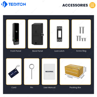 Tediton Système de verrouillage intelligent Meuble de bureau sans clé Armoire de bureau Électronique Maison Nfc Tiroir intelligent Serrure de porte numérique