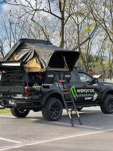 Kit de Carrocería Modificado para Techo de Vehículo Todoterreno 4x4, Carcasa Rígida para 2-4 Personas, <span class=keywords><strong>Camioneta</strong></span> para Acampar, Aluminio ABS, SUV, Sin Perforaciones, para Acampar y Hacer Senderismo - Product Image 3