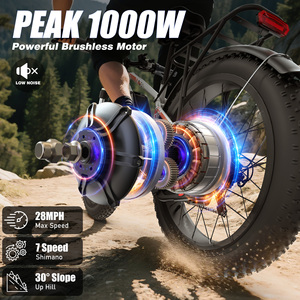 VARUN Vélo électrique de montagne de 26 pouces 1000 W 48V 15AH longue portée 85km vélo électrique de ville pour hommes femmes vélo électronique - Product Image 2