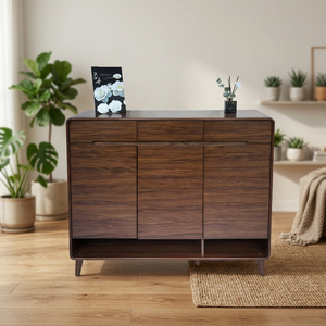 Meuble à chaussures autoportant moderne, console de rangement au design minimaliste pour salon - Product Image 2