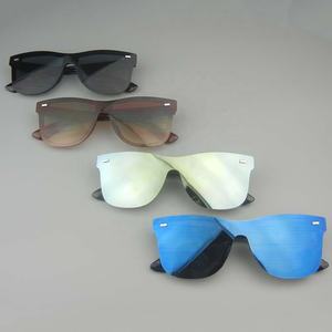 نظارات شمسية من قطعة واحدة بعدسات مخصصة من Feirong ذات مرآة ملونة بشعار مخصص للنساء والرجال نظارات شمسية عصرية للبيع بالجملة Oculos De Sol - Product Image 2