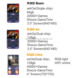 Jsgaming arkos คอนโซลเกมมือถือแบบย้อนยุคพิเศษ, R36s R36สูงสุดโปรลินุกซ์128GB เครื่องเล่นเกมมือถือตัวควบคุมการเล่นเกมวิดีโอ3.5 - Product Image 2