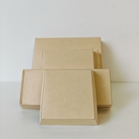 YBLPAK Vente en gros de boîtes rigides en papier kraft écologiques et biodégradables pour sandwichs, gâteaux, pâtisseries, design carré, emballage de pain en papier