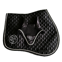 Équipement équestre personnalisable Ensemble de tapis de selle de cheval Voile anti-mouches Bottes de tendon pour l'équitation
