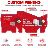 Protecteur de cartes rigide en plastique transparent 75pt pour cartes de sport et TCG – Toploader