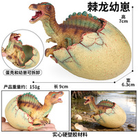 Jouets de simulation yxs de bébés dinosaures éclossés, modèles solides de Tyrannosaurus rex, Spinosaurus, Velociraptor, Pachycephalus et Pt