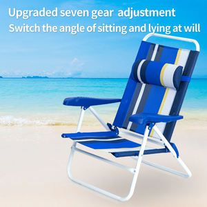 Dingsheng <span class=keywords><strong>เก้าอี้</strong></span>ชายหาดพักผ่อ<span class=keywords><strong>น</strong></span>ด้วยมือทำจากพลาสติกปรับได้พับได้ตั้งแคมป์สวนชายหาด - Product Image 5