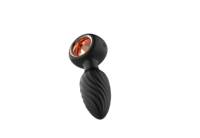 Jouet sexuel électrique entièrement étanche, plug anal avec 7 types de vibrations et 7 types de mouvements oscillants
