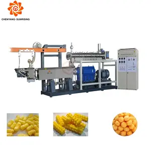 Full Automatic China Puffed Food Machine Line For Production Of Corn Sticks Puff Ball Snaks Machine