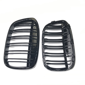 Grilles de voiture ABS <span class=keywords><strong>noir</strong></span> à double lamelles <span class=keywords><strong>X1</strong></span> F48 pour <span class=keywords><strong>BMW</strong></span> xDrive28i sDrive20i M Sport 16-18 - Product Image 2