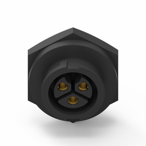 Connecteurs de fils industriels de petite taille, étanches IP67, à sertir rapide, 20A, type à souder, 3 broches, taille C - Product Image 6