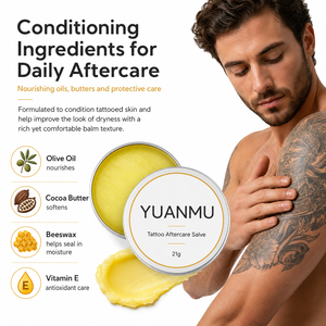 Bálsamo Hidratante Calmante para el Cuidado Posterior del <span class=keywords><strong>Tatuaje</strong></span>, Revitalizador de Piel, OEM ODM, Marca Privada, para Pedidos Pequeños - Product Image 3