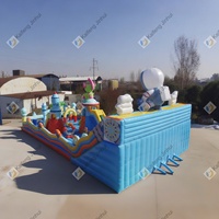 Château gonflable de 20 d'enfants colorés d'équipement extérieur de parc d'attractions de x 10m