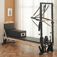 Lit de yoga réglable en aluminium pour Pilates, demi-trapeze multifonction durable pour studio de Pilates et physiothérapie