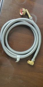 2025 Offre Spéciale argent clair 304 acier inoxydable lave-vaisselle tuyau fil tressé Kit universel Flexible 4ft Anti éclatement connecteur PEX - Product Image 3