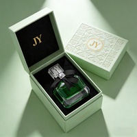 Flacon de parfum en verre carré de luxe de 30 ml, 50 ml, 100 ml avec logo personnalisé et boîte cadeau, emballage de conteneur de parfum en gros