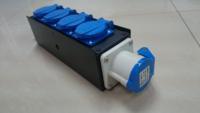 Équipement de distribution d'énergie industrielle ST Model ST-001A35 4 voies/6 voies 380V 10A, panneau en acier, interrupteur français, prise universelle