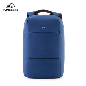 Kingsons Laptop <b>Backpack</b> 15.6 Inch Anti-Theft <b>Men</b> Business Commuter Bag Solid Color <b>Black</b> Green Blue - Product Image 4