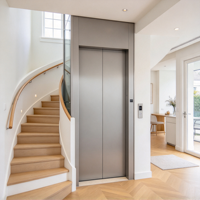 Ascenseur domestique MRL compact à empreinte réduite pour la réaménagement de petites maisons, villas et projets de rénovation de bâtiments anciens