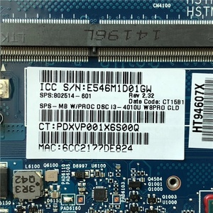 For HP EliteBook 840 850 G1 Laptop Motherboard With I3-4010U 802514-601 802514-001 6050A2559101-MB-A03 100% Tested <strong>Fast</strong> Ship - Product Image 3