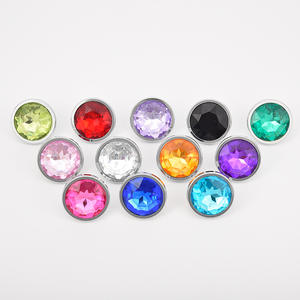 Set di 3 Pezzi S M L Grande Nuovo Plug Anale Rotondo a Goccia d'Acqua in Metallo Plug Anale in Acciaio Inossidabile con Pietra Giocattolo Sessuale - Product Image 3