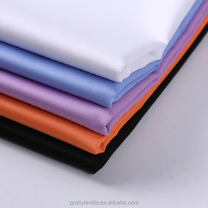 Nhà Máy Bán Buôn Chất Lượng Cao 100% Cotton Satin Dệt Vải Dệt Cao Cấp Chải Kỹ Rắn Satin Vải Cho Áo Sơ Mi Và Dresses - Product Image 1