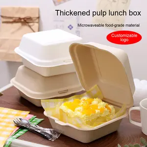 Boîte <span class=keywords><strong>de</strong></span> tiramisu <span class=keywords><strong>de</strong></span> célébrités sur <span class=keywords><strong>Internet</strong></span> Boîte à lunch biodégradable jetable pour dessert à emporter ou emballage cadeau - Product Image 4