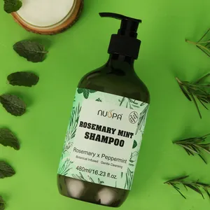 Eigenmarke bio-Anti-Schuppen-Shampoo vegane Haarpflege Feuchtigkeit Rosemary Mint Stärkungs-Shampoo