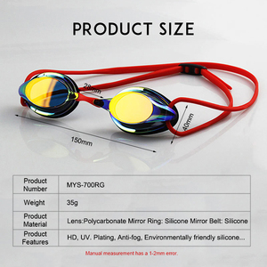 Lunettes de <span class=keywords><strong>natation</strong></span> de <span class=keywords><strong>compétition</strong></span> professionnelles personnalisées, lunettes de <span class=keywords><strong>natation</strong></span> de protection en silicone anti-buée et anti-ultraviolet étanche - Product Image 3